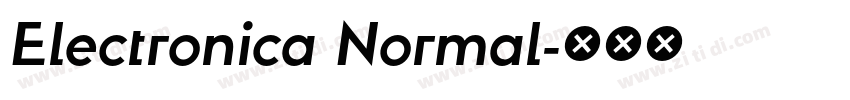 Electronica Normal字体转换